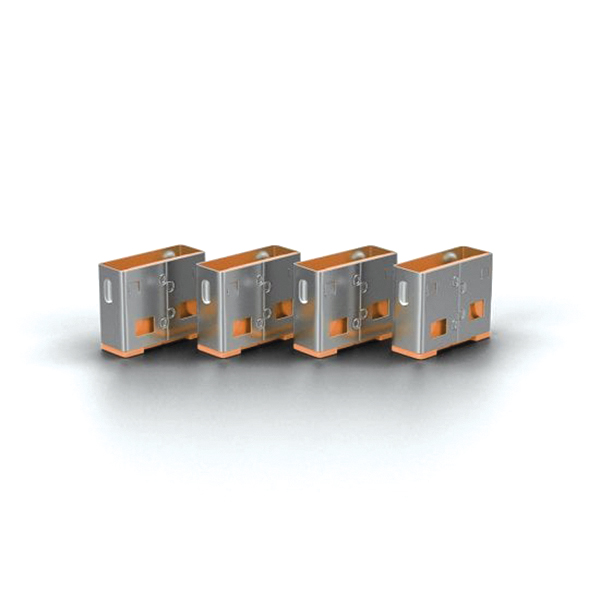 Lindy USB Port Blocker (without key) - Pack of 10, Orange